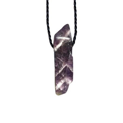 Amethyst Crystal Stone Pendant - Raw Elegance