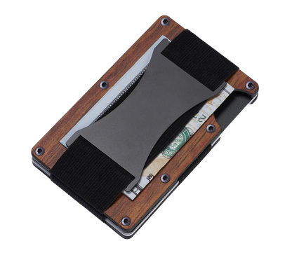 SMART WOODEN WALLET – MOPANE WOOD (PREMIUM EDITION)