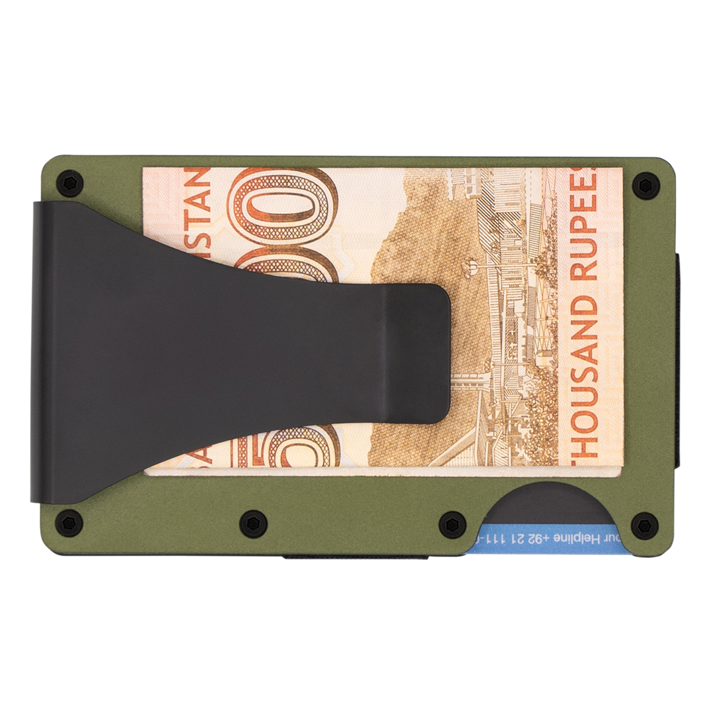 ALUMINUM SMART WALLET – ARMY GREEN