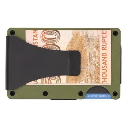 ALUMINUM SMART WALLET – ARMY GREEN