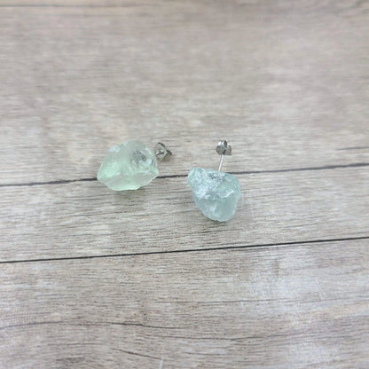 Radiant Natural Raw Crystal Earrings Handcrafted Beauty