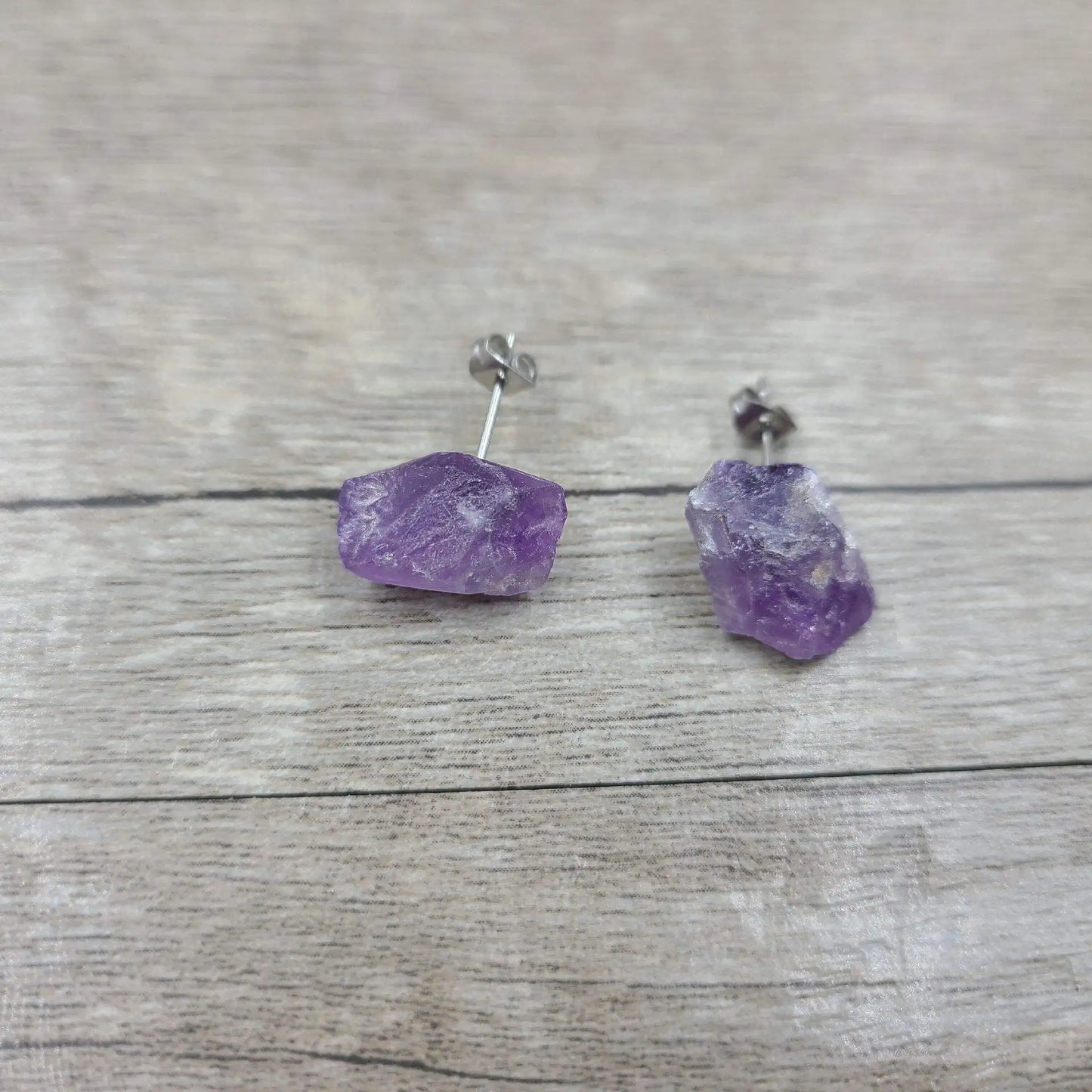 Radiant Natural Raw Crystal Earrings Handcrafted Beauty