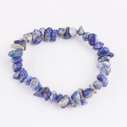 Natural Crushed Stone Single Bracelet